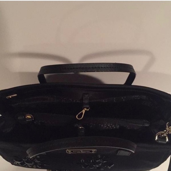 Nwt Kate Spade NY Black Embellished Satchel Bag - Picture 6 of 7